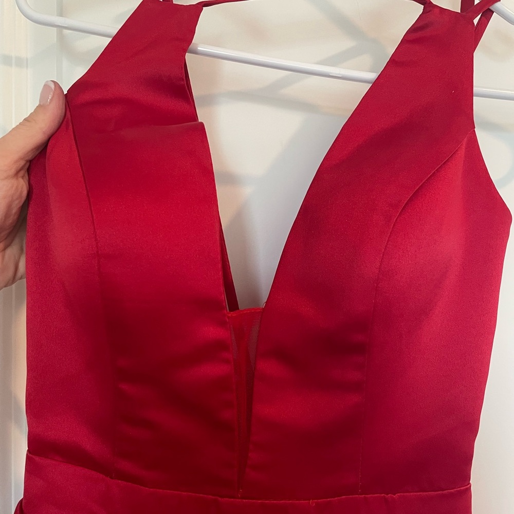Red formal cocktail dress Size 2